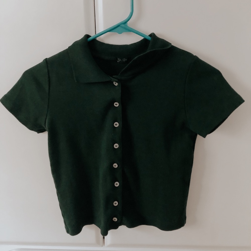 brandy melville collared button up